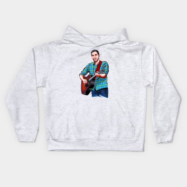 Josh Thompson - An illustration by Paul Cemmick Kids Hoodie by PLAYDIGITAL2020